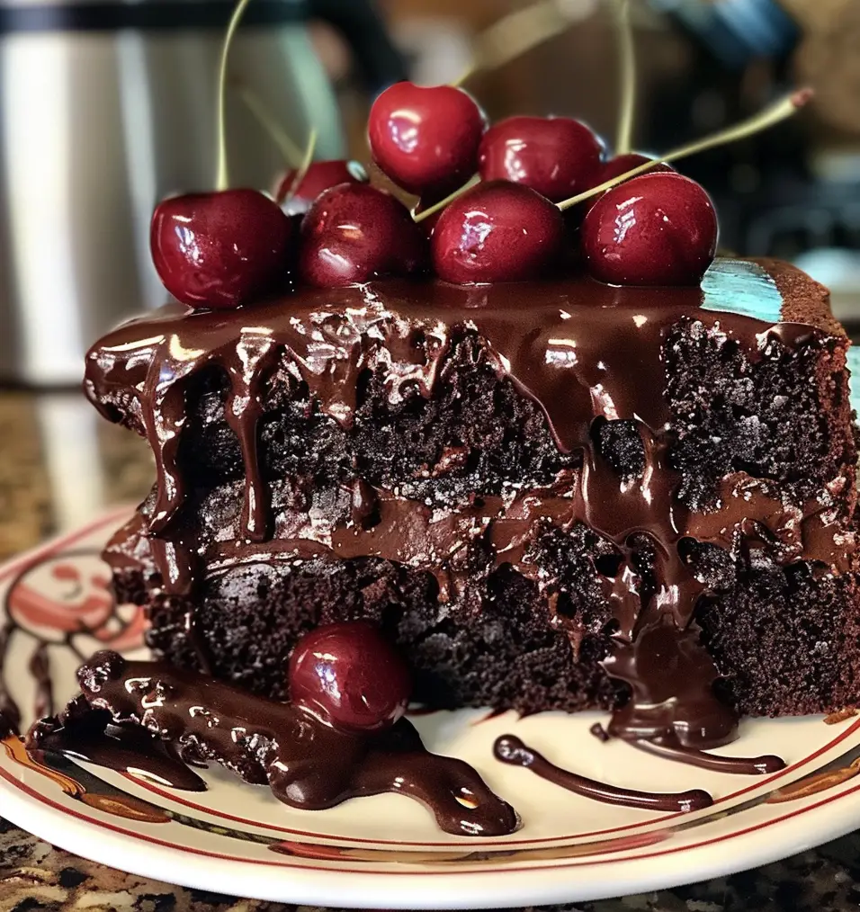 Chocolate Cherry Dr Pepper Cake