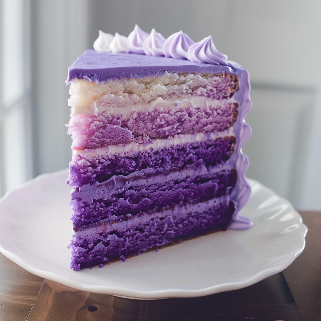 Purple Ombre Layer Cake Recipe