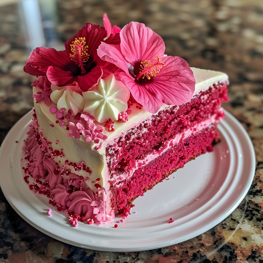 Hibiscus Blossom Cake